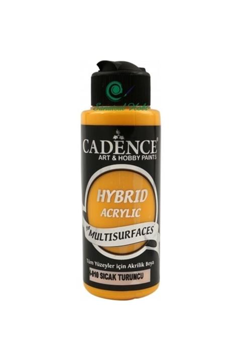 Cadence Hybrid Multisurface Akrilik Boya 120 ml. H-010 Sıcak Turuncu