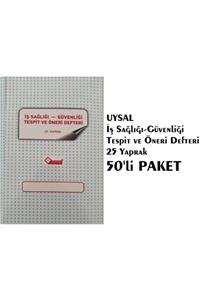 Uysal 50'li Iş Sağlığı-güvenliği Tespit Ve Öneri Defteri 25 Yp