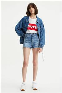 Levi's Kadın Mavi Ribcage Şort 77879-0029