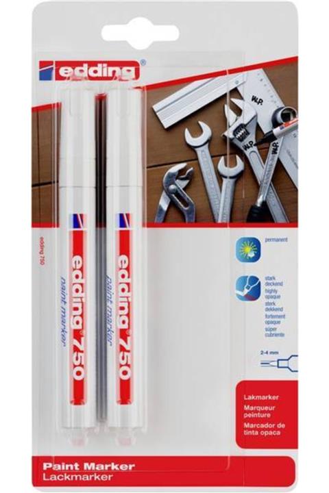 Edding 750 Paint Markör Kalem 2-4 mm Bilisterli Set