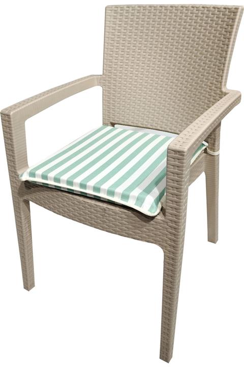 Derya Ticaret Sandalye Minderi 6 Adet Biyeli 40x45 Cm