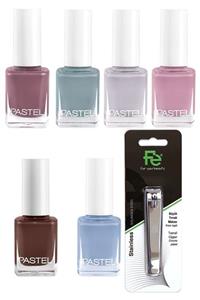 Pastel Oje 368 Set 6 Lı +Tırnak Makası