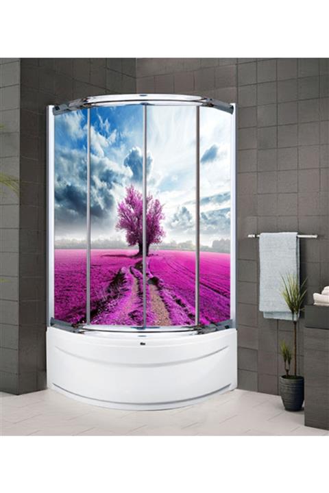 Cici Wallpaper Cicievim 3 Boyutlu Duş Kabin Folyo Kaplama 200x200cm Ebatlı Kendinden Yapışkanlı Dus-0737