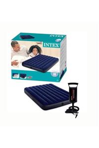 Intex 64758 Çift Kişilik Şime Yatak Pompa Hediyeli 137x191x25cm