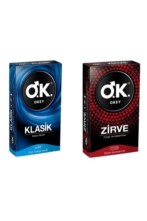 POLENS Okey Prezervatif Klasik 10'lu Prezervatif Zirve 10'lu