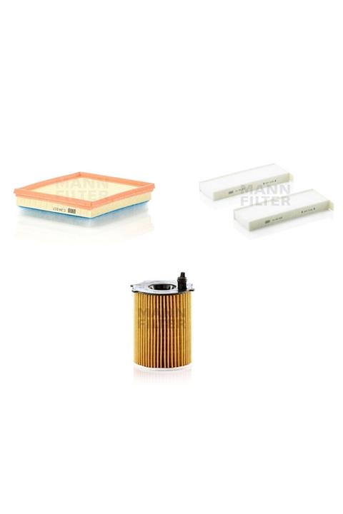 MANN Peugeot 3008 1.6 Bluehdi 120 Hp 14-16 Filtre Bakım Seti