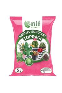 Nif Organik Kaktüs Sukulent Toprağı Özel Karışımlı Organik Toprak 5 Lt