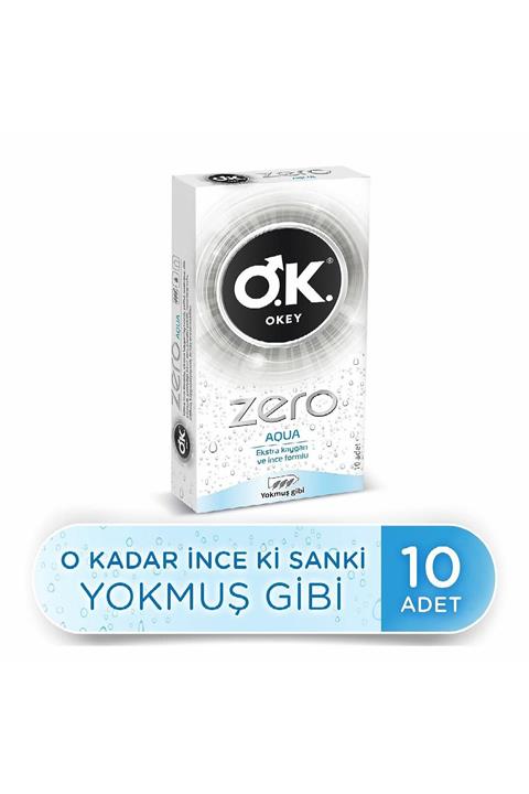 Okey Zero Aqua Prezervatif 10'lu