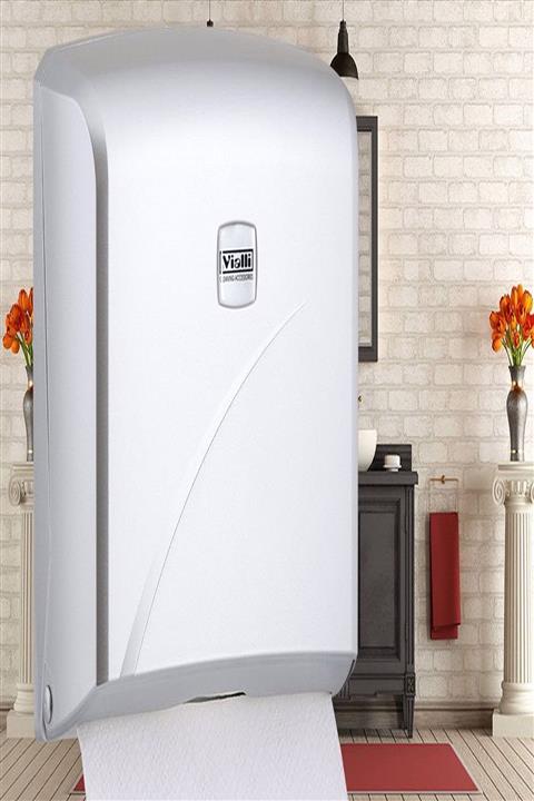 KGGOLDPAPER Vialli K2m 200'lü Metalik Z Katlama Kağıt Havlu Dispenseri Maks. Kağıt Genişliği 22 Cm