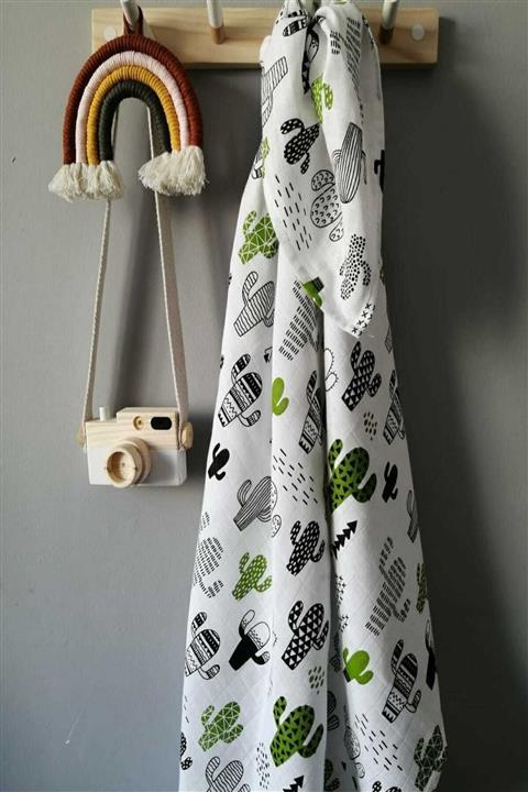 Tekin's Home Kaktüs Desenli Müslin Kumaş