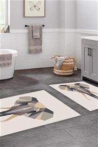 Soley Dijital Elephant  2 Li Banyo Paspas Seti Klozet Takımı 1015 01