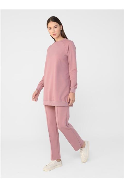 Refka İkili Eşofman Takımı Açık Vişne