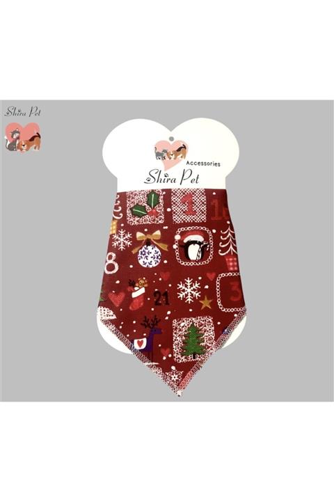 shirapet Yılbaşı Desen Köpek Bandana