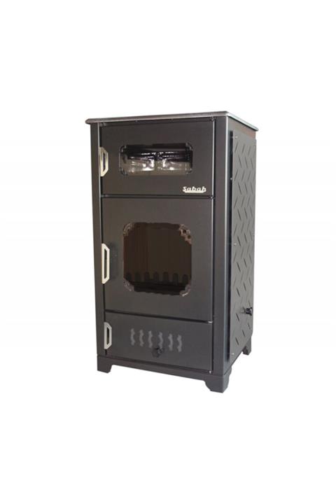 Sabah Mangalsepetim S100 Fırınlı Şömine Soba Siyah