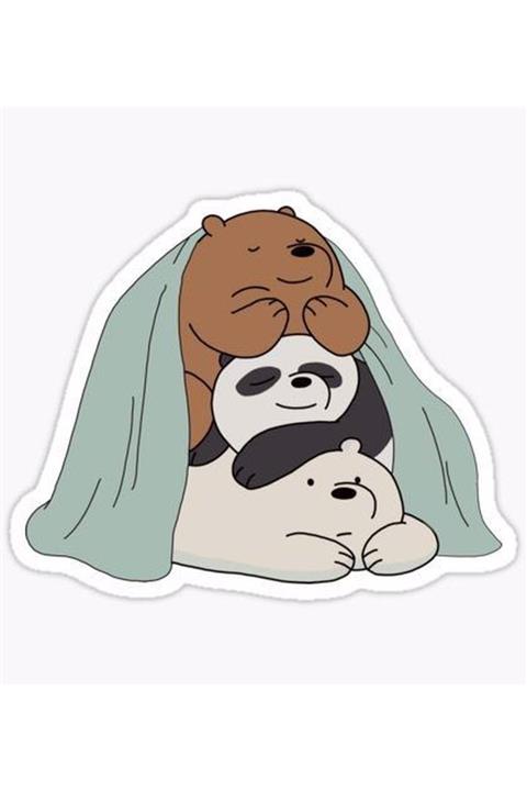 ZobarMarkt Kafadar Ayılar Defter Ajanda Planner Bullet Journal Laptop Sticker, 5 Cm