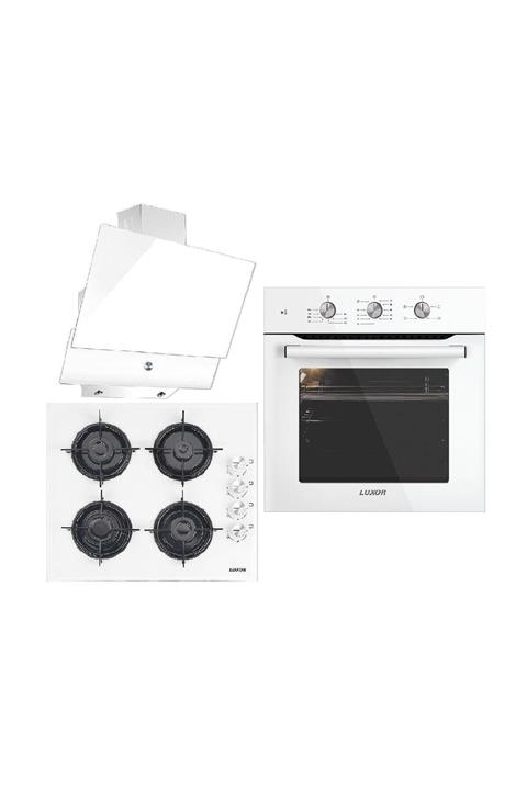 Luxor Unisex Beyaz Kristal Ankastre Set