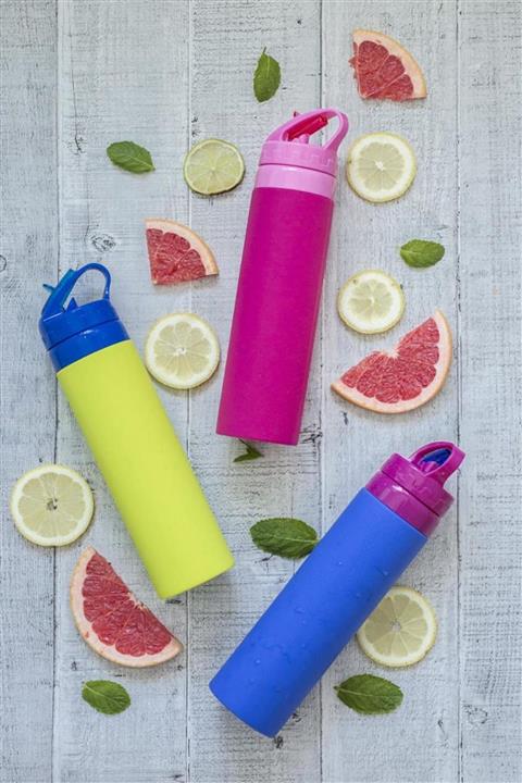 Axentia Yeşil Silikon Matara 26,5 cm 530 ml