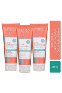 Urban Care Pink Grapefruit & Ginger Saç Bakım Şampuanı 3'lü Avantajlı Paket