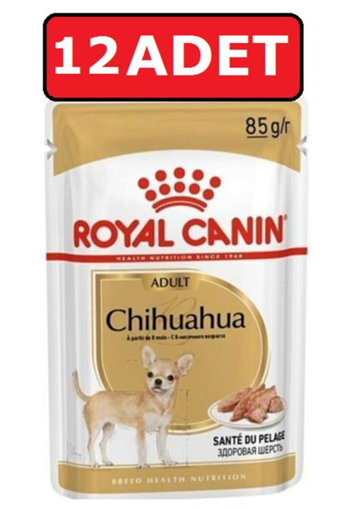 Royal Canin Chihuahua Yaş Köpek Maması 12 Adet 85 Gr Konserve Pouch