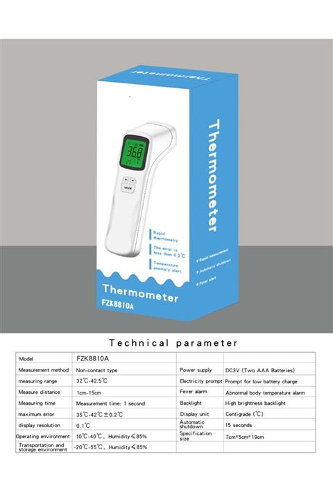Infrared Thermometer Ateş Ölçer Fzk Temassız