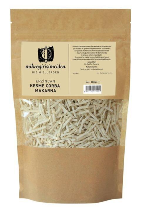 Mikrogirisimciden Mikrogirişimciden Ev Yapımı Erzincan Kesme Çorba Makarna 500 gr