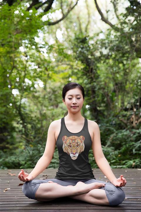 Angemiel Kadın Siyah Motifli Kaplan Sporcu Atlet