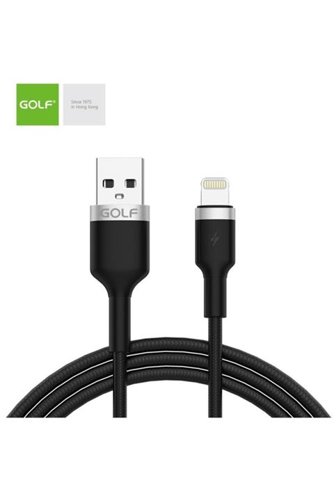Golf Iphone 3a Hızlı Şarj Örgü Kablo 1 Metre Siyah