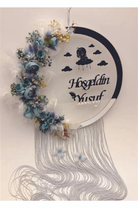 naciden Şeffaf Erkek Bebek Kapı Süsü