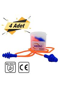 VENTO 26 Db Kulak Tıkacı Yıkanabilir Çam Tipi Kutulu Koruyucu Tıkaç (4 ADET)