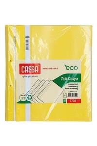 Cassa Plastik Telli Dosya Sarı 50'li 1 Paket ( 50 Adet )