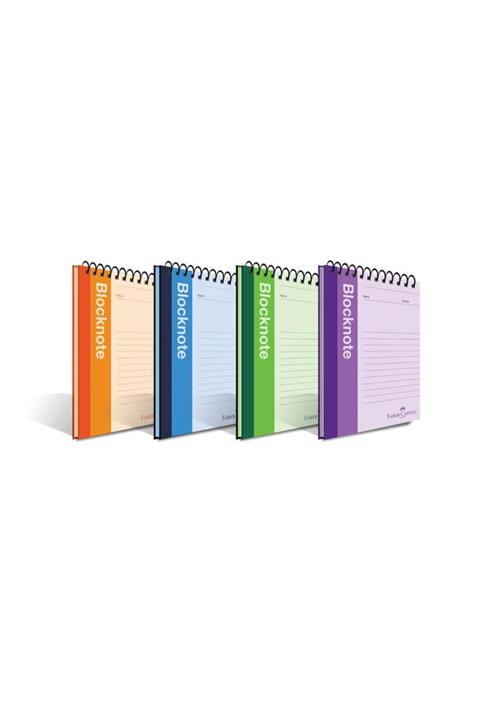 Faber Castell Faber-castell A5 Bloknot Canlı Renkler 80 Yaprak Çizgili 4'lü
