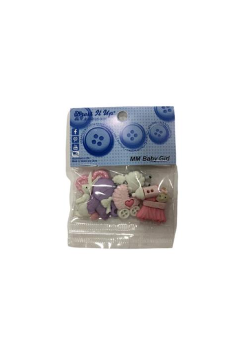 Dress it Up Aksesuar Düğme (mm Baby Girl)