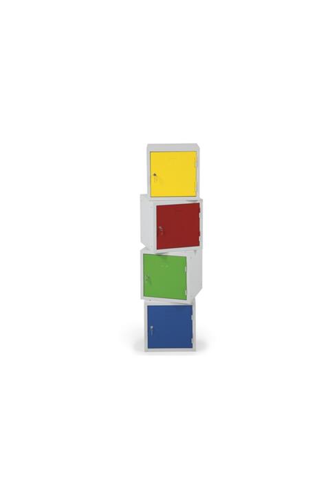 mobilyapratik Metal Şahşi Dolap 40x40x40 (ral7035 Gövde Kapak Kırmızı )