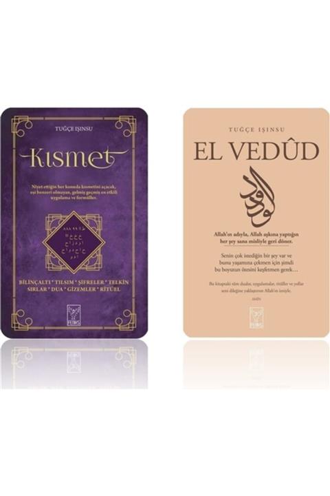 Anda Kitapçılık Tuğçe Işınsu 2 Kitap - Kısmet - El Vedud