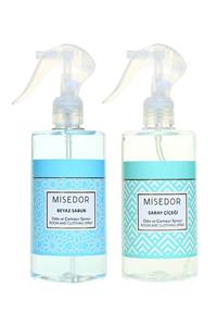 Misedor 2 Li Set Beyaz Sabun ve Saray Çiçeği Oda ve Çamaşır Spreyi 330 ml