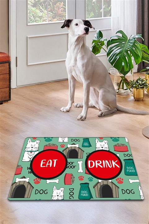 Chilai Home Hut Bowl Kedi Köpek Mama Eğitim Paspası Ve Beslenme Altlığı
