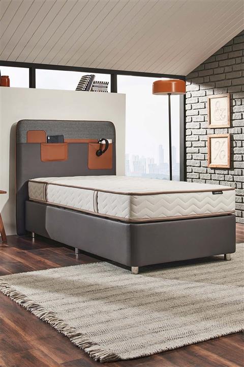 Yataş Bedding Mona Başlık Conform Baza Multi Genç Set 120x200 - Gri