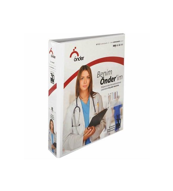 Önder Sunum Klasörü 2 Halkalı 90 Mm A4 Beyaz 2009-5