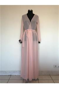 LAMİS FASHİON Uzun Şifon Kimono