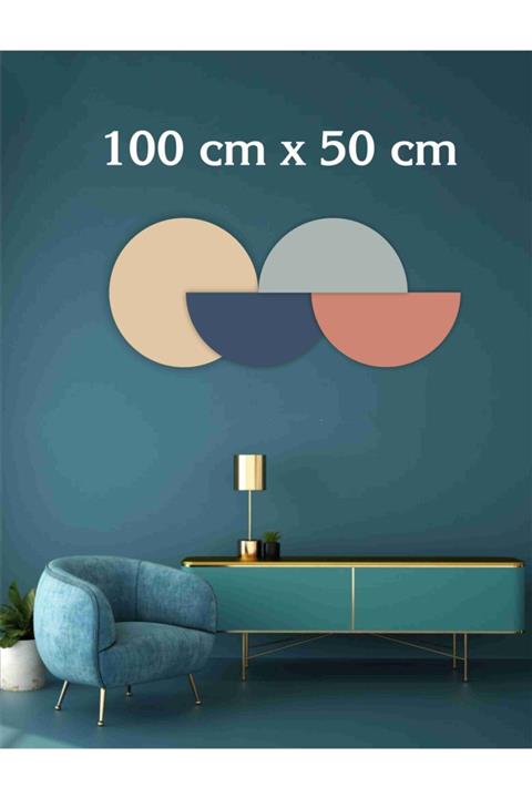 Baskı Madeni Daire Desenler Duvar Sticker