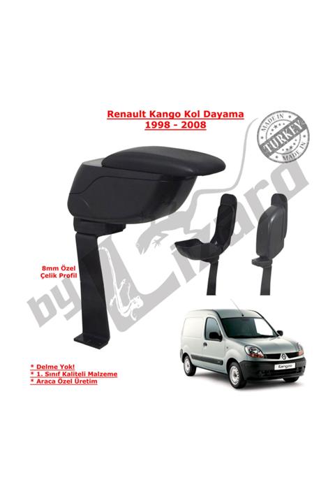 ByLizard Kango 1998-2008 Delmesiz Çelik Ayaklı Sürgülü Kolçak Siyah