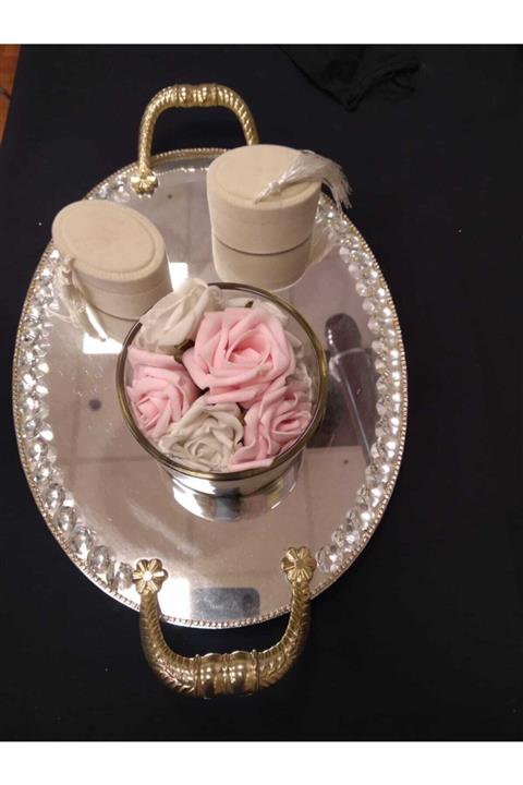 ALMO Oval Söz Nişan Tepsisi