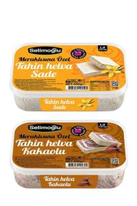 Selimoğlu Tahin Helva Sade, Tahin Helva Kakaolu Meraklısına Özel 550g. 2 Adet