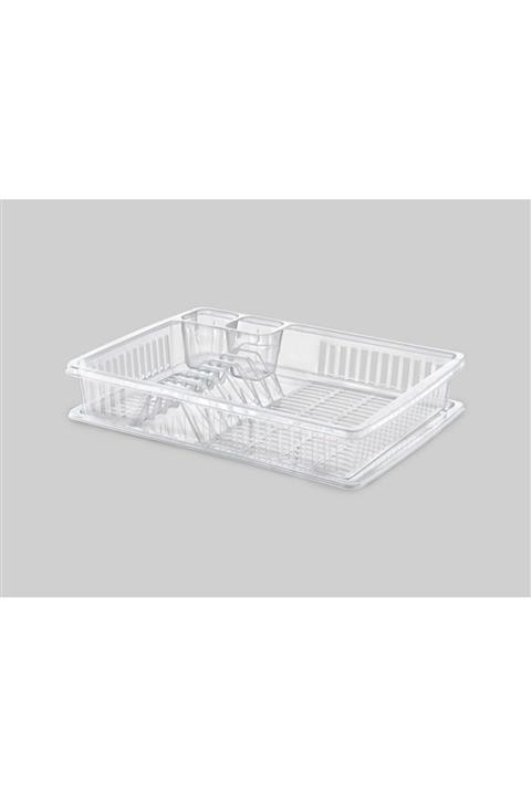 Erkoç plastik Beyaz Şeffaf Küçük Tabaklık E190