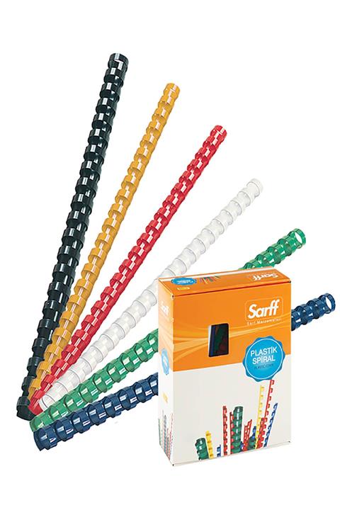 SARFF Bind Plastik Spiral 16mm  Kırmızı
