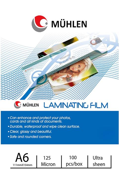 Mühlen Beutel A6 125 Mikron Laminasyon Filmi