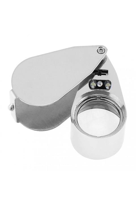 direk sefkiyat Işıklı Büyüteç Çelik Mercek Büyüteç Mini