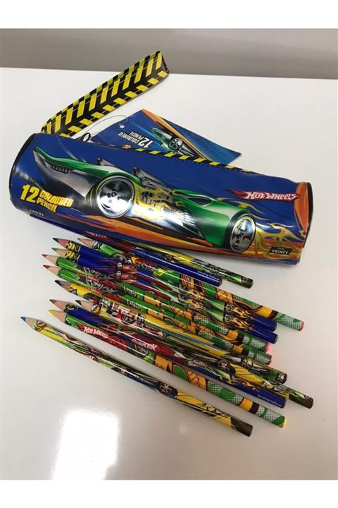HOT WHEELS 12 Renk Uzun Kuru Boya