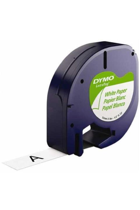 Dymo Letratag Beyaz Kağıt Şerit 59421 (12mm X 4 Metre)