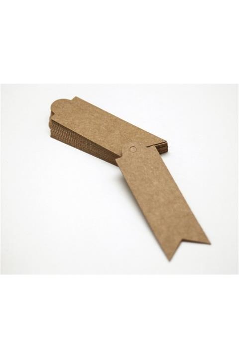 BeSend Kraft Etiket Flama 50 Adet